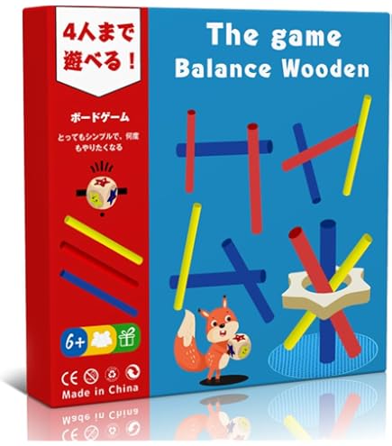 【新品未使用】TUMBALL バランスゲーム ボードゲーム Amazon | バランスゲーム 天然木製バランスゲーム 27PCS ボードゲーム