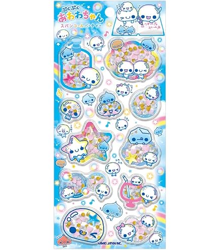 Amazon.co.jp: カミオジャパン ステッカー あわわちゃんウォーターイン
