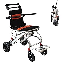 Amazon | RAKU 車椅子 介助型 キャリーハンドル付き 折りたたみ式 簡易