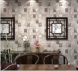 Blooming Wall Modern Cultural Brick Graphics Wallpaper Roll for Livingroom Bedroom, 20.8 In*32.8 Ft=