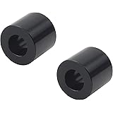 ポッシュ(POSH) バイク用品 アルミユニバーサルカラー ブラック (内径8mmX外径16.5mmX厚さ15mm) 2個入り 121508-06