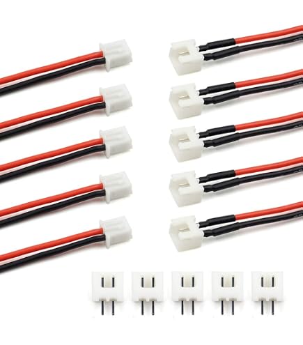 5 Sets Of Micro JST SH 1.0mm 6-Pin Connectors - Male & Female With Wires