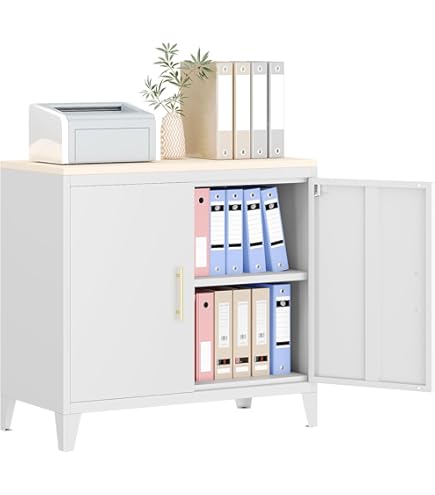 Amazon.co.jp: DEWEL ロッカー スチール書庫 幅900×奥行400×高さ750mm