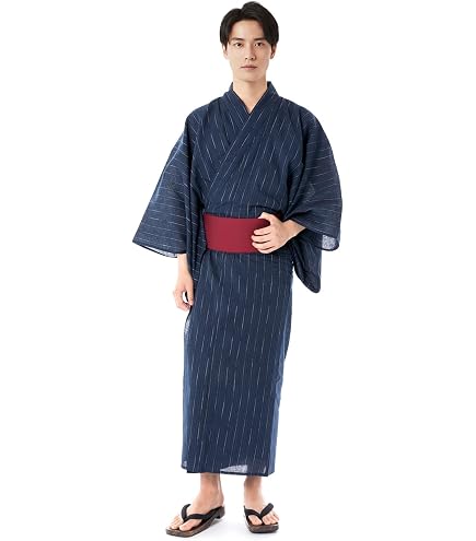 Amazon.co.jp: 呉服屋 大人上品な金魚 夏着物 浴衣3点セット