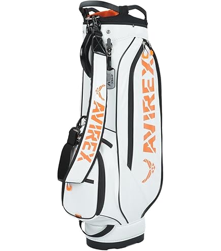 AVIREX スタンド式キャディバッグ ホワイト Amazon.co.jp: [AVIREX GOLF] アヴィレックス ゴルフ キャディ