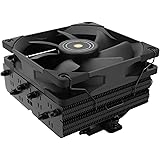 Thermalright SI-100ブラックcpuエアクーラー,6×6mmヒートパイプ,tl-e12b s-fdb v 2.0ベアリング付きpwm静音ファンcpuクーラー,aghp 3.0テクノロジー,amd am4 am5 / intel 115