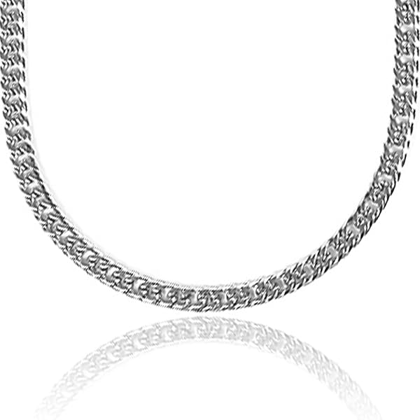 Amazon | 喜平ネックレス SV925 六面ダブル(30g-50cm)中留（中折れ）六