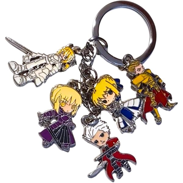 Amazon.co.jp: fate キーホルダー セイバー 金属 キーリング