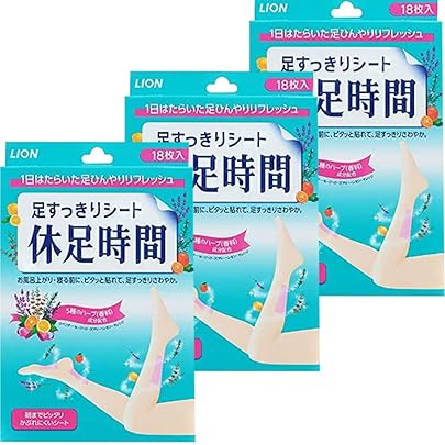 Amazon.co.jp: 休足時間 ツボ刺激ジェルシート 12枚(4枚×3袋) ×2箱