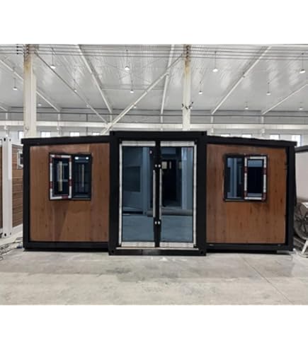 Amazon | プレハブ コンテナハウス 2×3m 組み立て 事務所 車庫