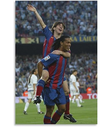 2005-06 FCバルセロナ公式ポスター　ロナウジーニョ　バルサ　メッシ Amazon.co.jp: ロナウジーニョ ポスターサイズ：42x30cm 写真