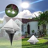 ILS - Solar Power LED Pyramid Underground Buried Lamp Outdoor Garden Pathway Lawn Light Decor