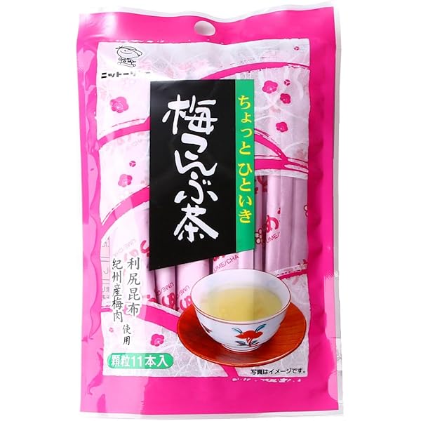 うめこぶ Amazon.co.jp: 日東食品工業 梅こんぶ茶 顆粒 11本入 22g : 食品