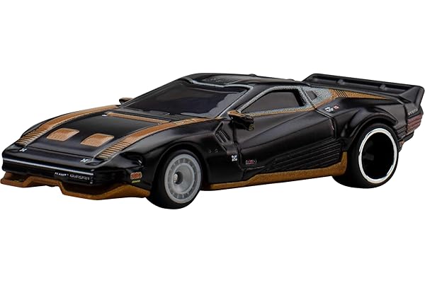 ホットウィール(Hot Wheels) ポップカルチャー クアドラ ターボ-R V-テック 乗り物おもちゃ ミニカー 3歳から ブラック JBL57