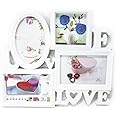 【ノーブランド品】 ハイセンス　LOVE & LOVE デザイン おしゃれな 白い フォトフレーム 新婚 カップルさんに