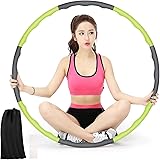 HOUSMART フラフープ ダイエット用 大人用 【2023年 サイズ調整可 組み立て式 ダイエット 体操用品 ウエスト くびれ 引き締め 有酸素運動 サイズ調整可 直径約96cm 8本組 子供用