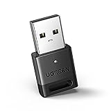 UGREEN USB 5.3Bluetoothアダプタ、PC用5.3 Bluetoothアダプター、Windows 11/10/8.1専用 プラグ＆プレイ、キーボード/マウス/ヘッドフォン/スピーカー/プリンタ用 Bluetooth受信機＆送信機 【TELEC認証済み】