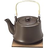 スズ木 萬古焼 ヘルシー耐熱 土瓶 8号 (敷板付) 茶 0541-5510