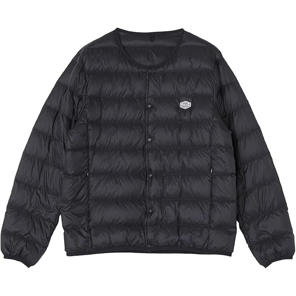 ⭐美品　NANGA/ナンガ オレンジ別注 キルト ダウンカーディガン　黒　保温 NANGA 【予約受付中☆10月上旬発送予定】NANGA ナンガ 別注