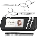 Corecio 散髪 はさみ セット ステンレス製 調整してお届け セルフ ヘア カット ハサミ すきバサミ キッズ 髪 美容 理容
