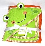 Friendly Frog Hooded Bath Towel and Washcloth Set by Baby Starters
