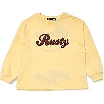 Amazon.co.jp: [ラスティ] チェーン刺繍ロゴ 長袖Tシャツ 983070