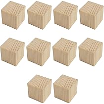 Amazon | PEWETE 木製ブロック 木製キューブ 木工遊び 積み木