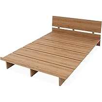 美品 LOWYA ロウヤ セミダブル ベッドフレーム ロータイプ ローベッド