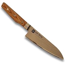 Amazon｜下村工業 日本製 ダマスカス 包丁 雲竜 三徳 170mm VG-10 33層