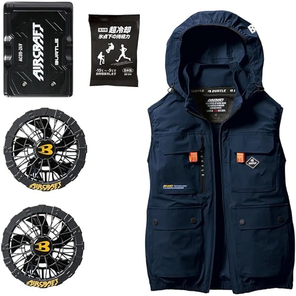 その他 BURTLE AIR CRAFT22V Amazon.co.jp: BURTLE Air Craft Fan, Vest, 22V Battery Fan, 3