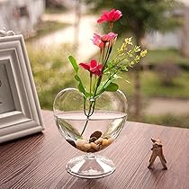 アンティークビミニガラスの花瓶 レトロガラスミニ花瓶