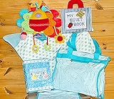 布絵本MY QUIET BOOK&布おもちゃピヨピヨバード&ブランケットブルーのハートのブランケット 　 おまけ付きマザーズバッグ&フォトアルバム　　スペシャルギフトセット