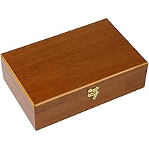 Amazon｜Dickly 木箱 宝箱 蝶番付き蓋付き ホームデコレーション