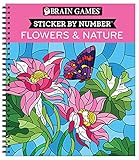 Brain Games - Sticker by Number: Flowers & Nature (28 Images to Sticker)