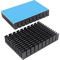 Amazon.co.jp: Awxlumv 2個 60×40×11mm ヒートシンク 導熱接着