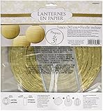 Gold Pack Of 3 Paper Lanterns