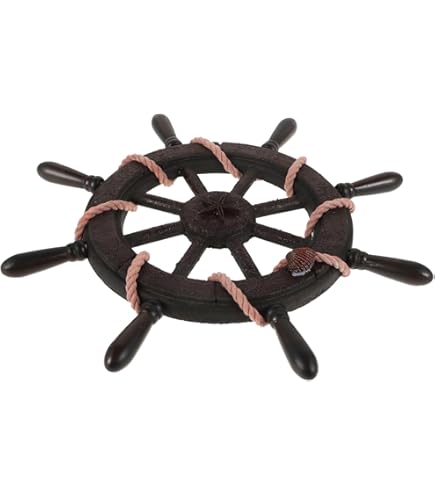 Amazon.co.jp: 舵輪 船 舵輪 ボート 舵輪 海賊船 船舵 船舶 装飾