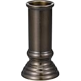 仏壇屋 滝田商店 仏具 線香立 (京丸型) 3.5寸 高さ10.6cm×底径5.1cm 仏壇用の特選仏具・高級仏具・線香差・真鍮製・高岡銅器 証明書付