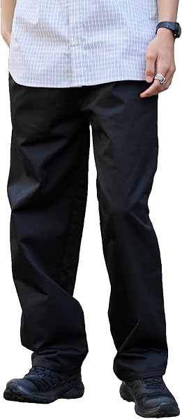 Wego Unisex Trousers, Men's, Chef's Pants, Wide Pants, Work Clothes, Pants, Easy Pants, Chino Pants, Loose Fit, Large Size, Gift, Classic Clothes, Spring Clothes, Summer Clothes, Autumn Clothes - 1