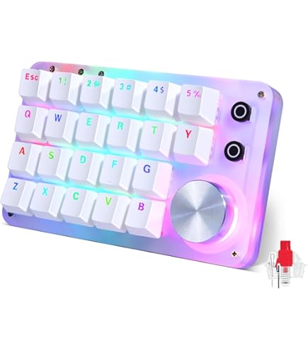 Amazon | HE30 ラピッドトリガー磁気スイッチゲームキーボード、片手