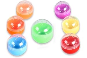 ガチャガチャ 約48mm （47mm × 55mm）30個入り 空カプセル カラフル カラー カプセル 7色アソート 穴あり 国内発送
