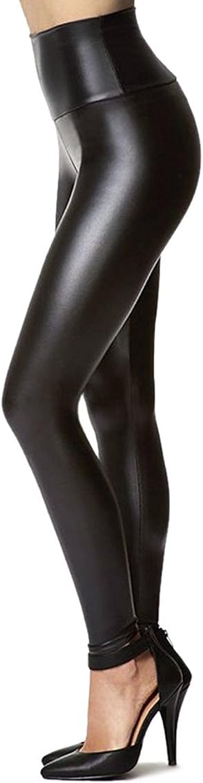 Tagoo Women's Stretchy Faux Leather 