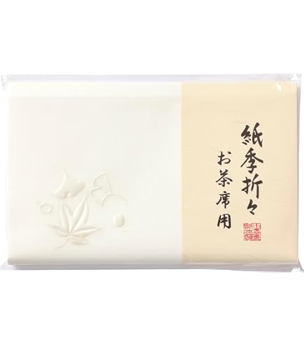 Amazon｜紙季折々 懐紙 さくら浮彫 1帖入 30枚入 14.5×17.5cm 茶道