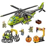 LEGO City Volcano Explorers 60123 Volcano Supply Helicopter Building Kit (330 Piece) by LEGO