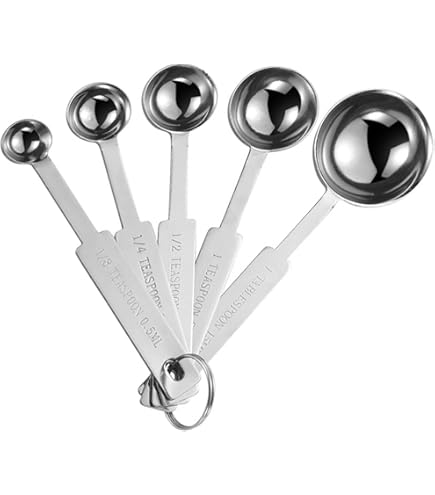 Amazon | Cuisipro Stainless Steel Measuring Spoon Set by Cuisipro