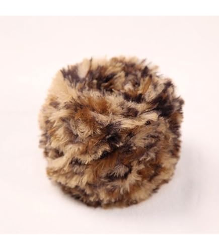 Wooly Bomba しなるビーター [もふもふ豹柄] 新品 直輸入1本 残2 Amazon | TVETE 人工毛皮 毛糸 ミンクファー糸 柔らかい 1玉100g 人工