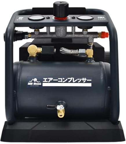 エアーコンプレッサー Z325 静音 オイルレス エアー コンプレッサー 70L タンク 付 2