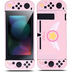 Vikisda Switch 用 ケース 魔法少女保護シェル 最新分離式カバー スイッチケース switch カバー 桜…