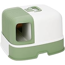 Amazon | 猫トイレ ドーム型 猫用トイレ本体 清潔 掃除しやすい