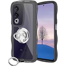 Amazon.co.jp: OPPO A3 5G-ケース クリアブラック ウェーブ リング付き